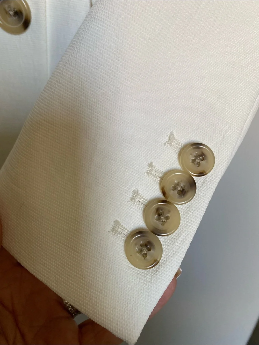 J.Crew Double Breasted Classic White Blazer size 2